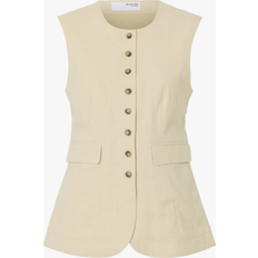 Selected Tailored Linen Blend Waistcoat
