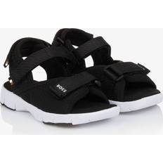 Black Sandals BOSS Boys Black Velcro Sandals - 32