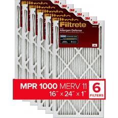 Filtrete 16 x 24 x 1 Air Filter MPR 1000 MERV 11 Micro Allergen Defense 6-Pack