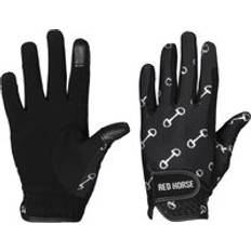 Horka Printed Riding Gloves - Noir
