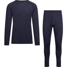 Men Base Layer Sets Trespass Men's Unisex Adult Demian DLX Base Layer Set - Navy