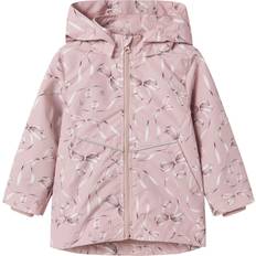 Barnkläder Name It Sommarjacka NmfMaxi Li Jacka Aop - Pale Mauve/Bow