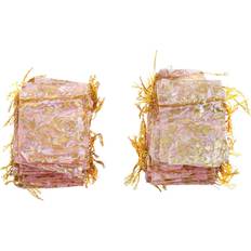 Gift Bags on sale Ergonomie ohne Grenzen 100 Pc 7x9cm Rose Organza Drawstring Gift Jewelry Bags Pink