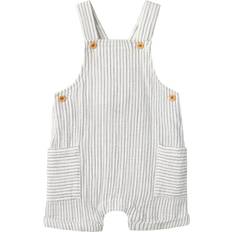 Hvid Jumpsuits Børnetøj Name It Nbmfedanne Shorts Overall - Blå