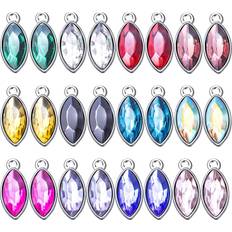 Crystal Charms & Pendants BronaGrand Crystal Birthstone Leaf Shape Charm Pendants - Bracelet