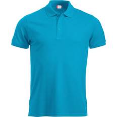 Turquoise Polo Shirts Clique Manhattan Poloshirt für Herren - Türkis