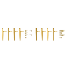 Gold Table Legs Veneka Feet Height 19.5cm Gold Metal Legs 600 Kg Sofa Foot Cabinet 8 Pcs Table Leg