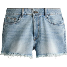 H&M High Denim Shorts - Light Denim Blue