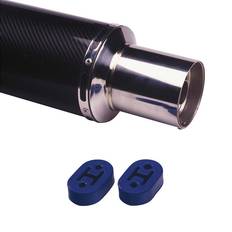 Avgassystem Autostyle Universal Avgasgummi Svart 2x9mm Set med 2 st