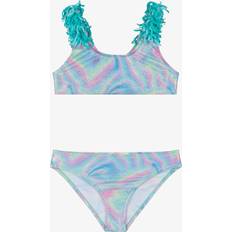 Blå Bikinier BillieBlush Girls Glitter Bikini - Blue/Pink