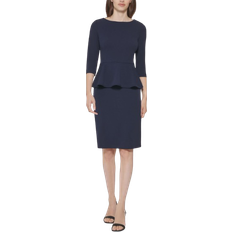 Calvin Klein Women Clothing Calvin Klein Peplum Sheath Dress Indigo