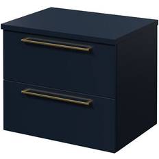 Napoli Deep Blue 600mm Wall Mounted Vanity Unit