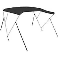 Boating vidaXL 3-Bow Bimini Top Black 183 x 160 x 137 cm