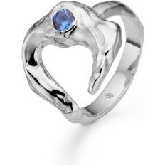 Blå Ringe Studio Z Lunar Ring M - Blå Zirk