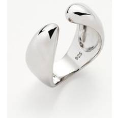 Missoma Silver Rings Missoma Savi Sculptural Open Stacking Ring - Silver