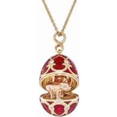 Faberge Palais Tsarskoye Selo Red Locket - Pig Surprise