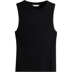 H&M Ribbed Vest Top - Black