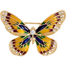 Gold Brooches Jon Richard Gold Plated Butterfly Brooch - Gold