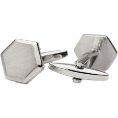 Smycken John Henric Cufflinks Octagon Kostymtillbehör - Silver