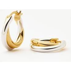 Missoma Earrings Missoma Entwine Small Hoop Earrings - Mixed Metal