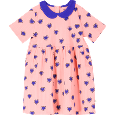 68/74 Kjoler Mini Rodini Organic Hearts Kjole - Pink