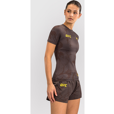 Venum UFC Fusion Women's Short Sleeve Rashguard Solid Earthen Brown