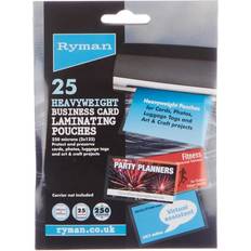 Lamination Films Ryman Laminating Pouches Business Cards 250 Micron 60x95mm Pack of 25