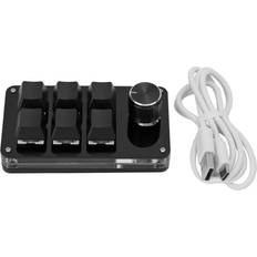 One Handed Mechanical Keyboard Multifunction 6 Key Mini Gaming Keypad Shortcut Programmable