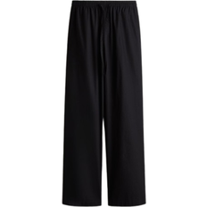 H&M Cotton Drawstring Trousers - Black