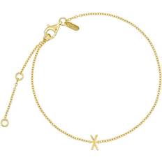 Smycken Design Letters Armband 18K Guldpläterad - One Size