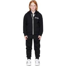 Cotton Tracksuits Moncler Enfant Kids Black Cotton Sweatsuit - Black