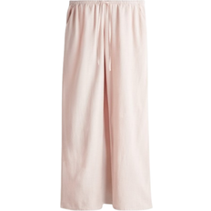H&M Straight Drawstring Trousers - Light Peach Pink