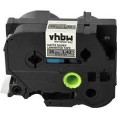 Labeling Tapes on sale VHBW Label Tape Replacement 36 mm Black on Matt-Silver