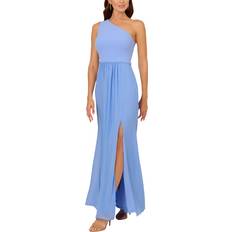Adrianna Papell Abendkleid mit One-Shoulder-Träger - Hellblau