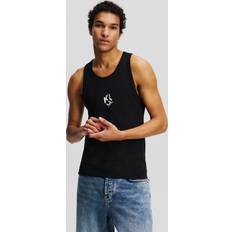 Karl Lagerfeld Toppe Karl Lagerfeld Monogram Tank Top - Black