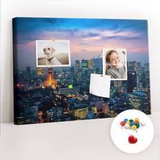 Multicoloured Bulletin Boards East Urban Home Anglin Wall Mounted Cork Board 40cm H x 60cm W x 2.5cm D