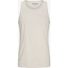 Jack & Jones Toppe Jack & Jones Tanktop JjJake Tampa Pocket Slub Tanktop Grå