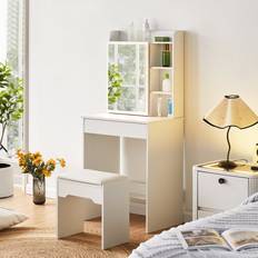 Latitude Run Make-Up Set With LED Light 87 x 40 x 144 cm Dressing Table