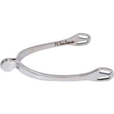 Bridles & Accessories Fine Tooth Roller Rowel Horse Spur - Silver