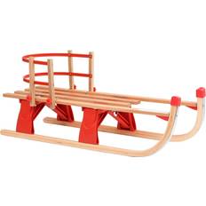 Symple Stuff Bannerman Folding Snow Sledge with Backrest 45 cm H x 37 cm W x 119 cm D