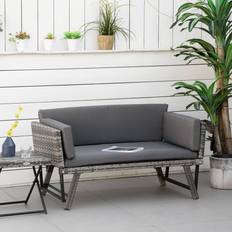 Garden Furniture 67cm H x 167cm W x 63cm D - Grey