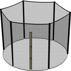 Freeport Park Cumby Replacement Trampoline Safety Net Enclosure 10FT 6 Pole Black