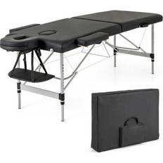 Costway 84 Inches Professional Massage Lash Bed with Carrying Bag