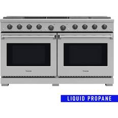 Ranges Thor Kitchen Freestanding Double Oven Convection Liquid Propane Gas Range 9.6 Cu Ft Stainless Steel