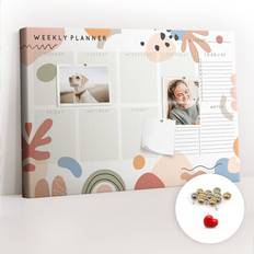 Multicoloured Bulletin Boards East Urban Home Lyudmyla Wall Mounted Cork Board 40cm H x 60cm W x 2.5cm D