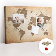 Brown Bulletin Boards East Urban Home Darolyn Wall Mounted Cork Board 40cm H x 60cm W x 2.5cm D