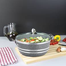 Mianra 5Pc Non-Stick Stockpot Set 5Pc - Grey