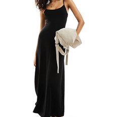 ASOS DESIGN Scoop Back Strappy Maxi Dress - Black