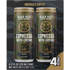Cold Brew & Bottled Coffee Black Rifle Coffee Company Iced Espresso with Cream Ready to Drink 4 Pack 11oz Can