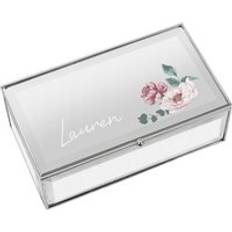 Silver - Women Jewellery Boxes Julian Charles Personalised Mirrored Jewellery Box - Silver